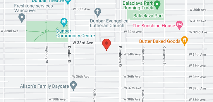 map of 3407 W 34TH AVENUE